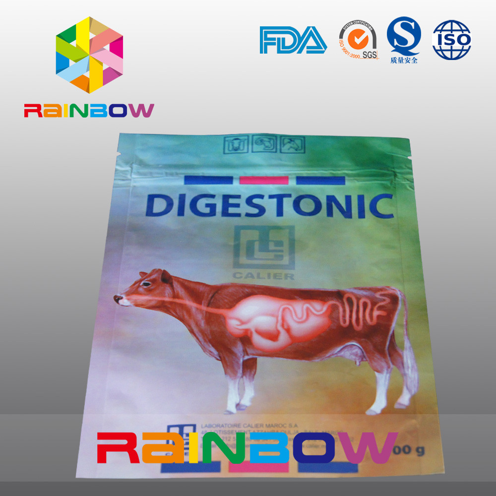 100g Pet / İnek Gıda Ambalaj Torbası Pet Logosu Özel Logo Baskılı