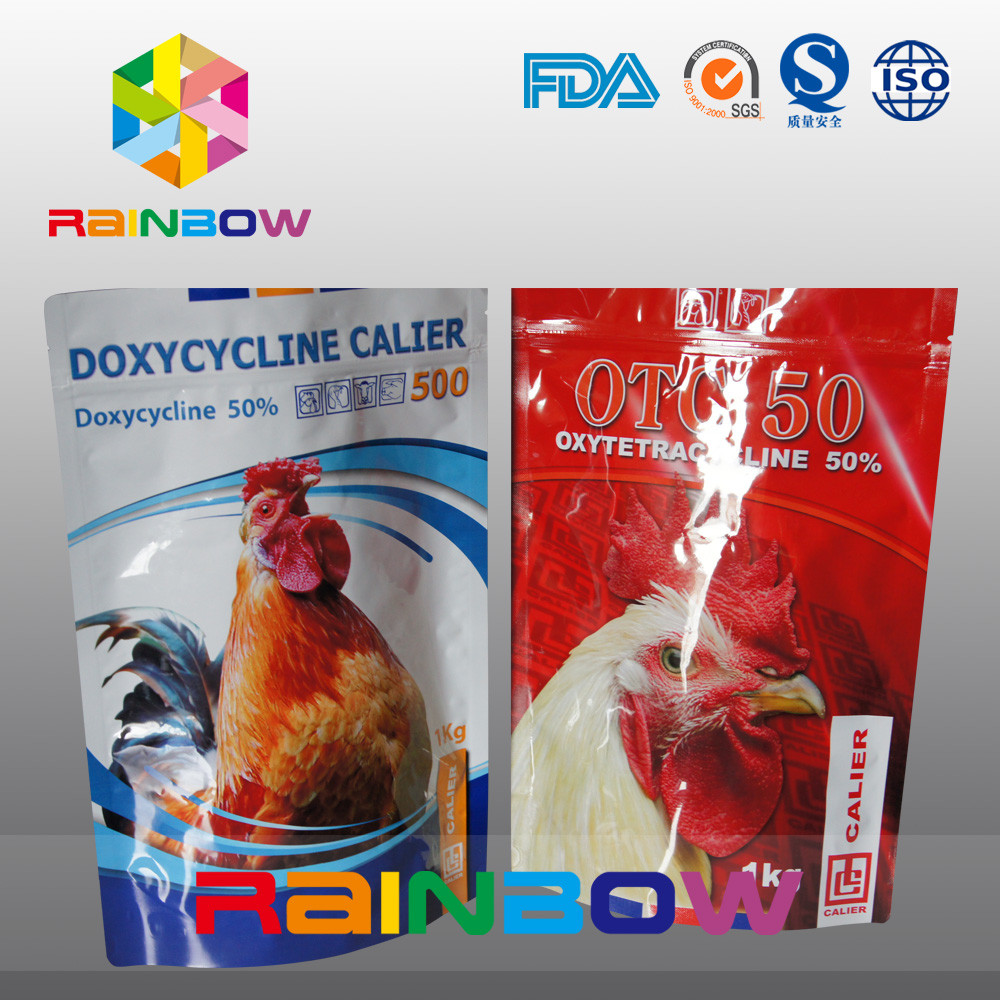 Özel Kendi Logonuzu Stand Up Hayvan / Tukey Gıda Saklama Kılıfı Fermuarlı