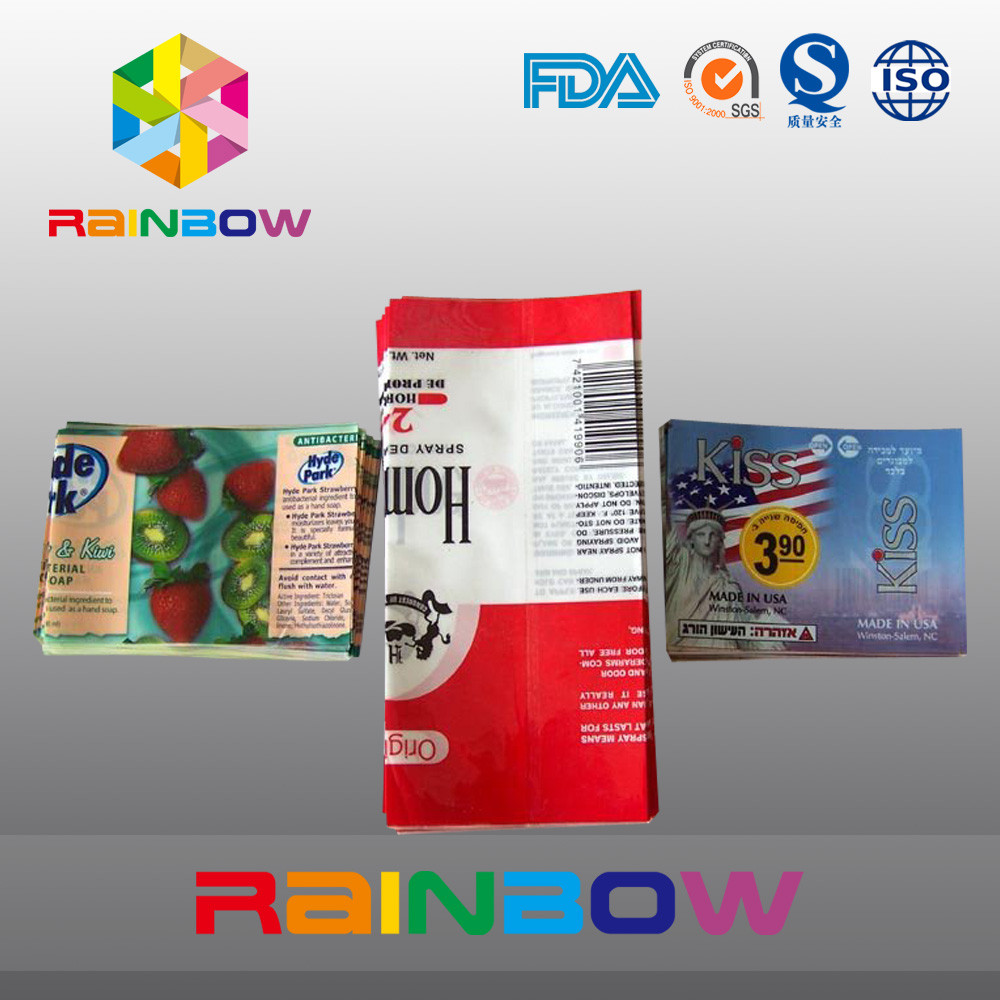 Şişe için su geçirmez Baskılı PVC / PET Isıyla Daralan Kol Etiketleri