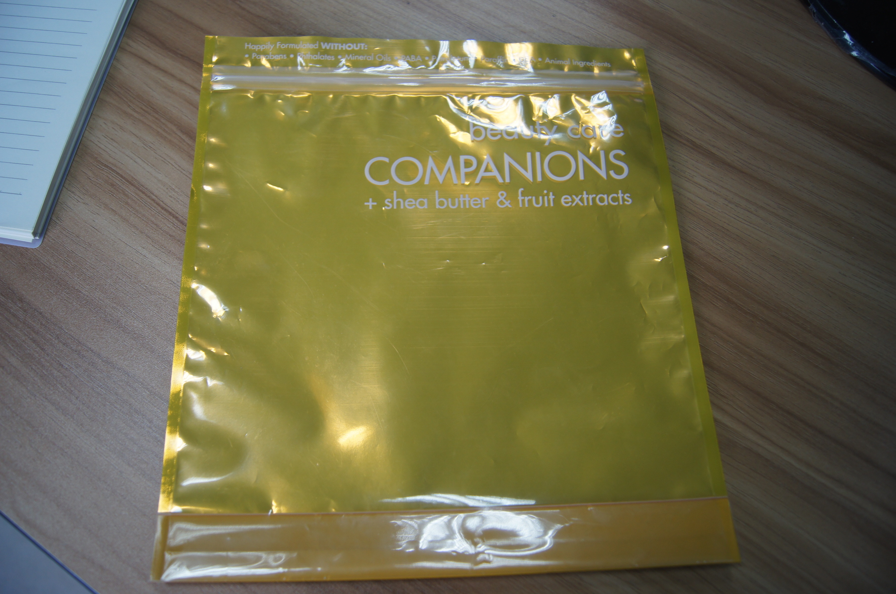 Şeffaf Ön Ekran Fermuarlı Plastik Kozmetik Ambalaj Çantası