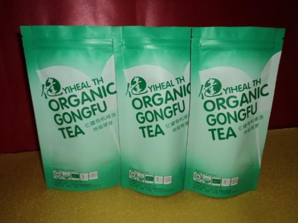 Zarif Kavisli Lipton PET / VMPET / PE Çay Paketleme Torbaları Stand Up / çay poşeti