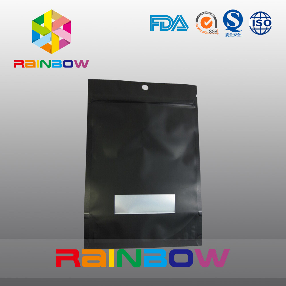 Özelleştirilmiş 2oz Alüminyum Folyo Valfli Siyah Mat Stand Up Kahve Çantası