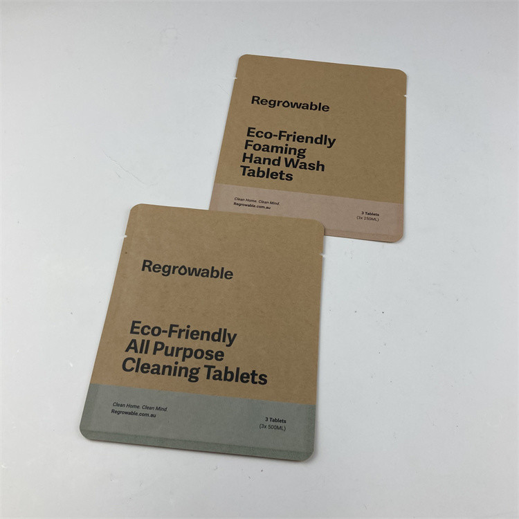 Makyaj Temizleme Pedleri İçin Dijital Baskılı OEM Yeniden Kullanılabilir PLA Kompostlanabilir Poşet Düz Çanta