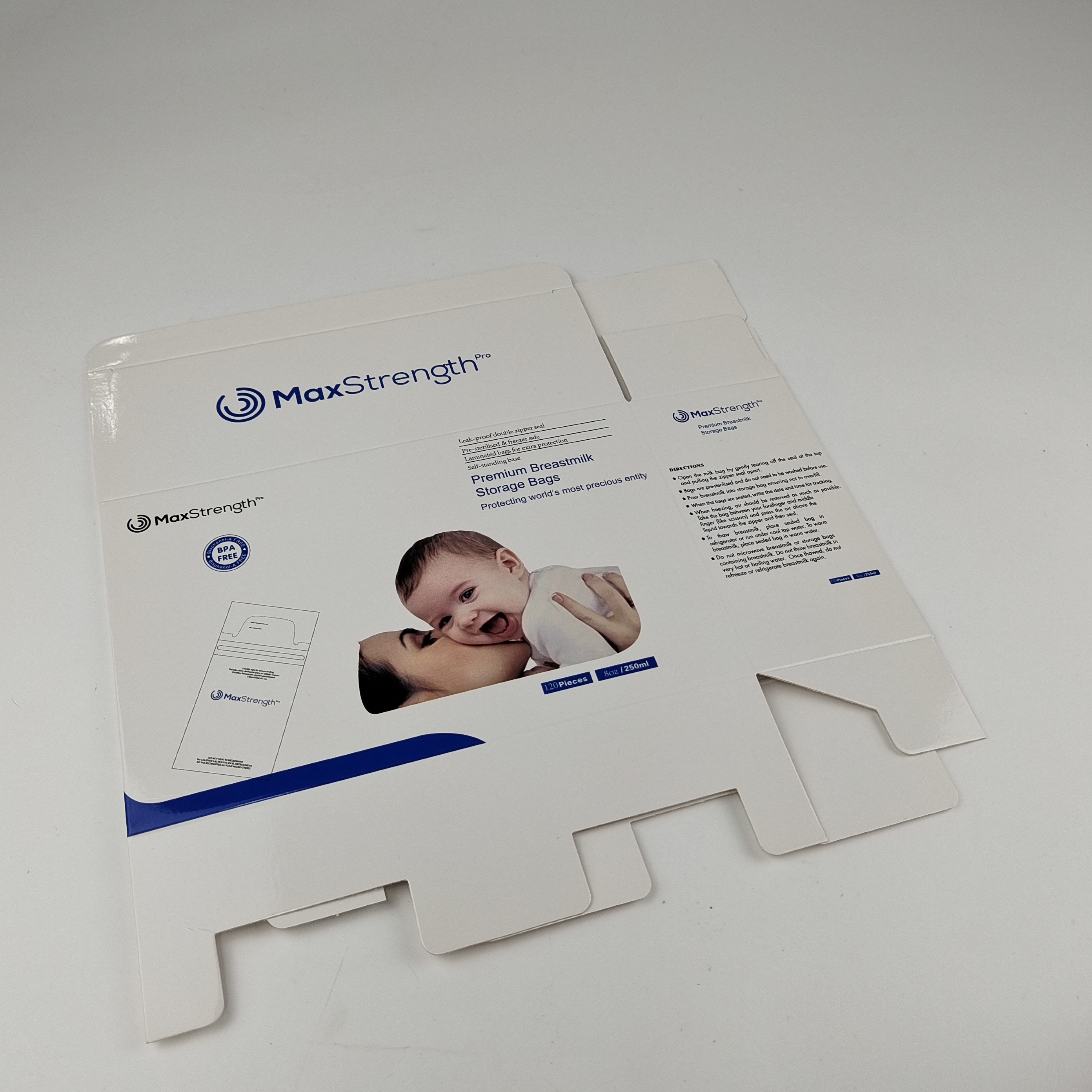 400g Karton Saklama Kutusu Özelleştirilmiş Dikdörtgen Süt Paketleme Kutusu