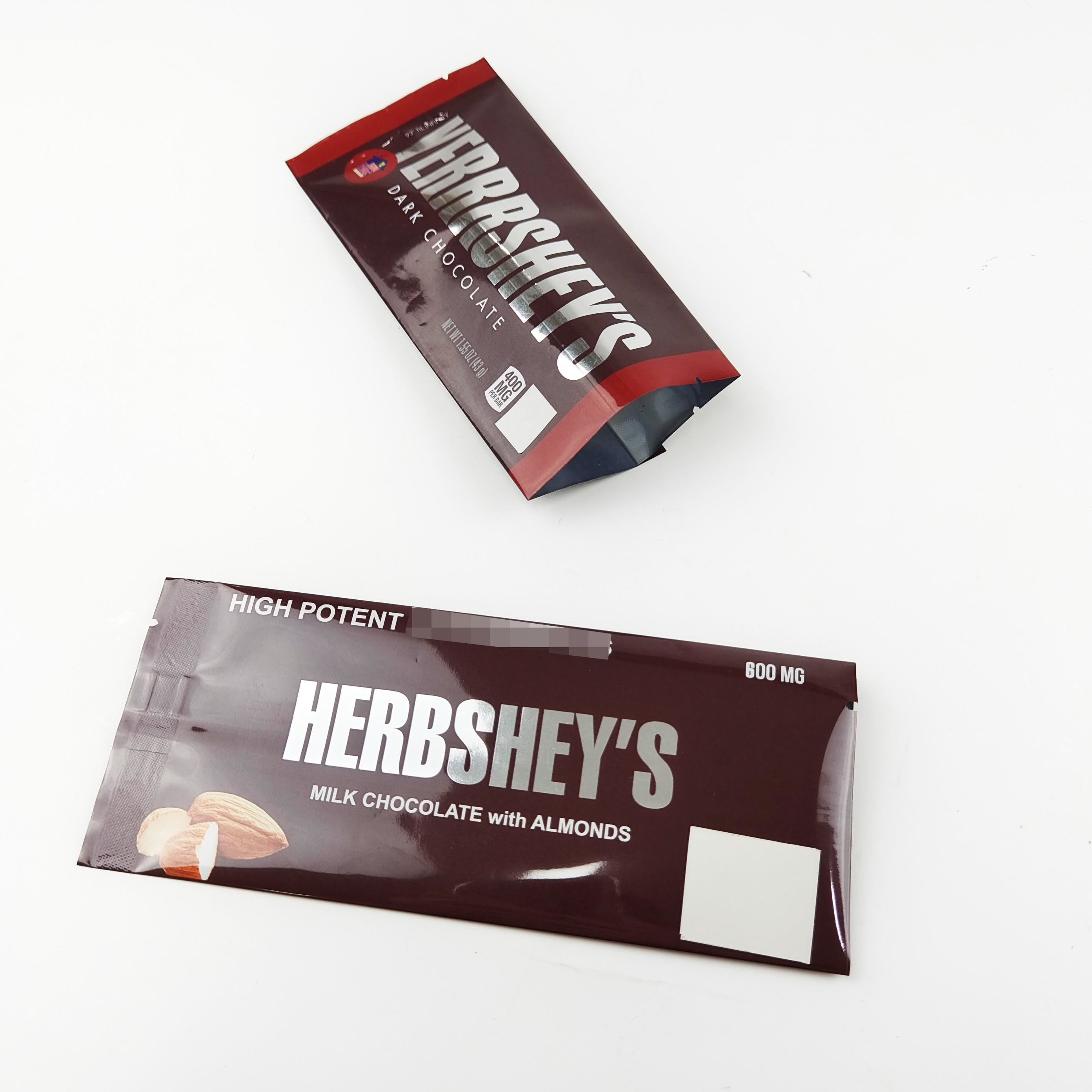 600mg Çikolata Paketleme Kılıfı Özel Logo Folyo Çanta Çikolata Paketleme Poşetleri