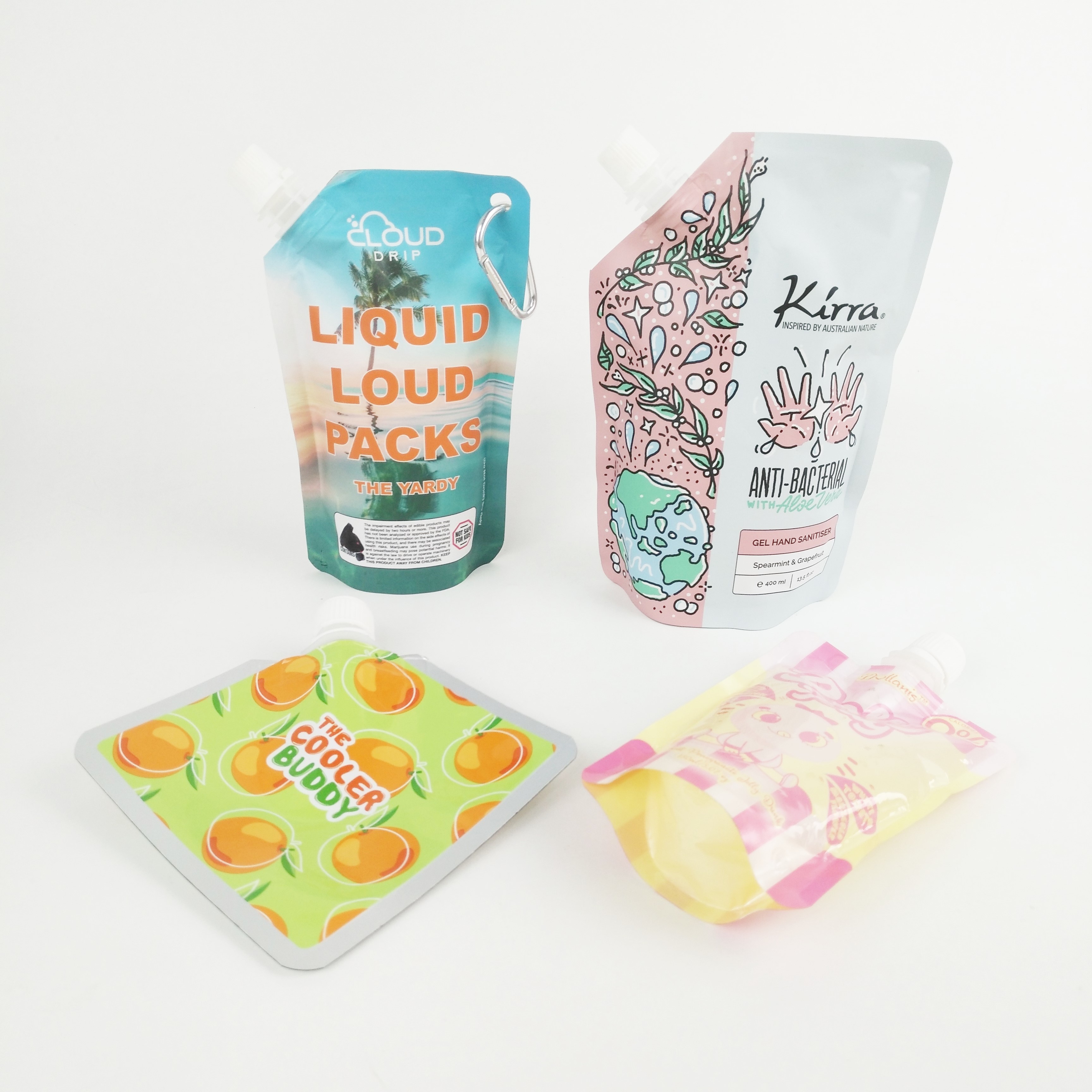 Özel Şampuan Ağızlı Kese Ambalajı Kozmetik Ağızlı Sıvı Stand Up Torbalar