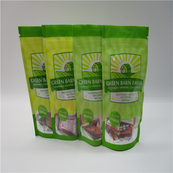 Esrar Tohumları Ambalaj Özel Etikel plastik kese ile Connabis Tohumları için fermuarlı