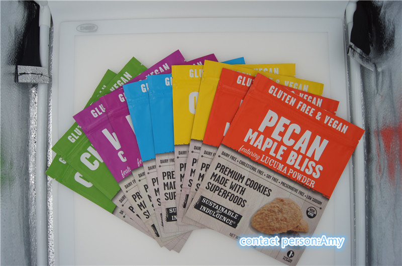 Plastik Snack Gıda Ambalaj Torbaları / Kurabiye İçin Poşet, 10oz Fermuarlı Peynir Kılıfı