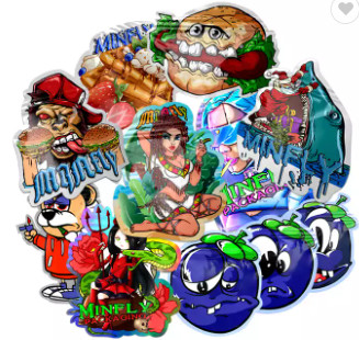 Yumuşak Dokunuşlu Yenilebilir Gıda Paketleme Çantası 3.5g Çerez Özel Şekil Kalıp Kesim Mylar Çantalar