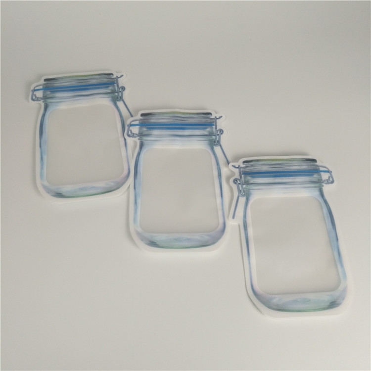 Özel Şekil Kalıp Kesim Mylar Çanta 3.5g Kilitli Holografik Koku Korumalı Çanta