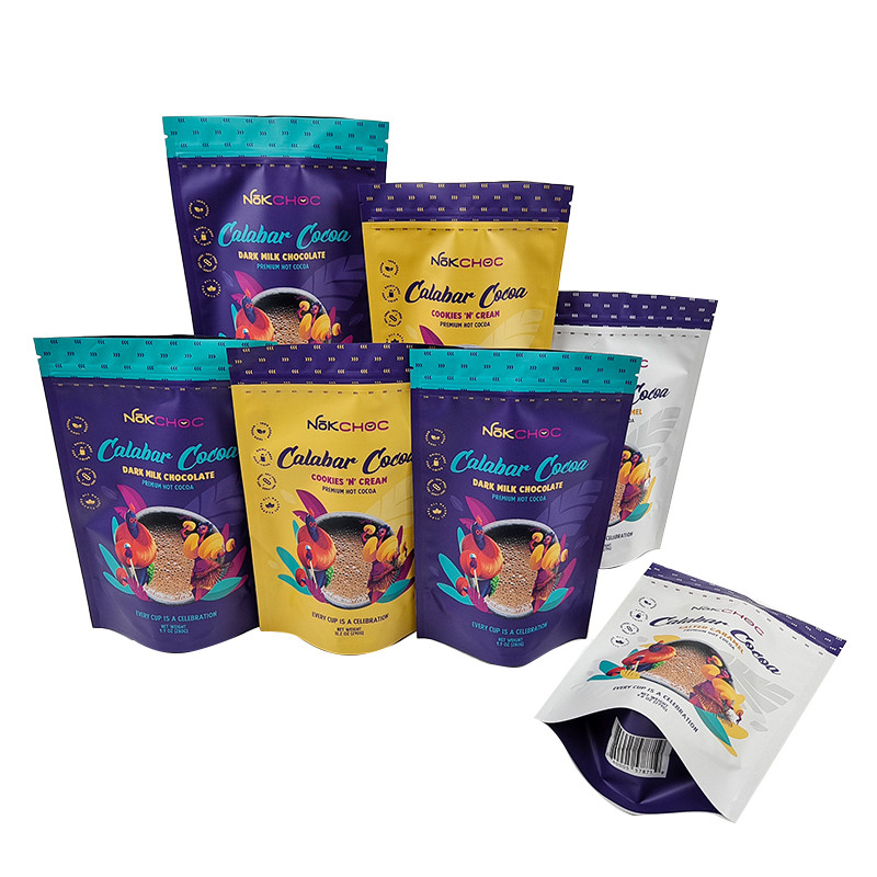 Özelleştirilmiş Yenilebilir Ambalaj Fermuarlı Koku Korumalı Stand Up Poşet Çanta