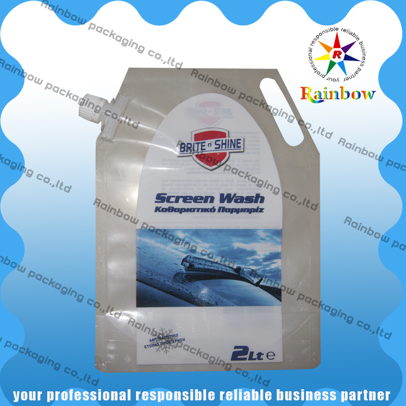 Alkolsüz İçecekler için asın Hole ile Temizle Pet Spout Kılıfı Paketleme