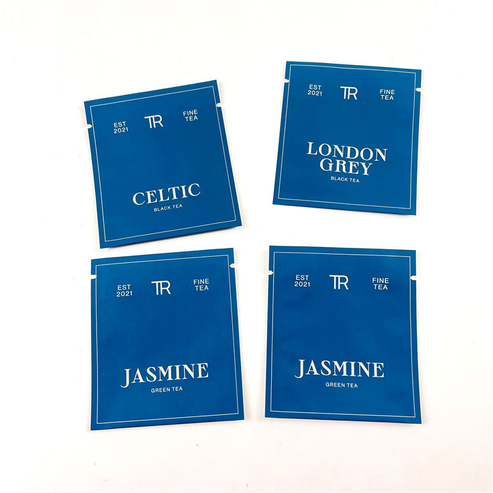 Siyah Yeşil Çay Isı Yalıtımlı Torbalar İçin 500Ppcs Ambalaj Baskı Mylar Çantalar