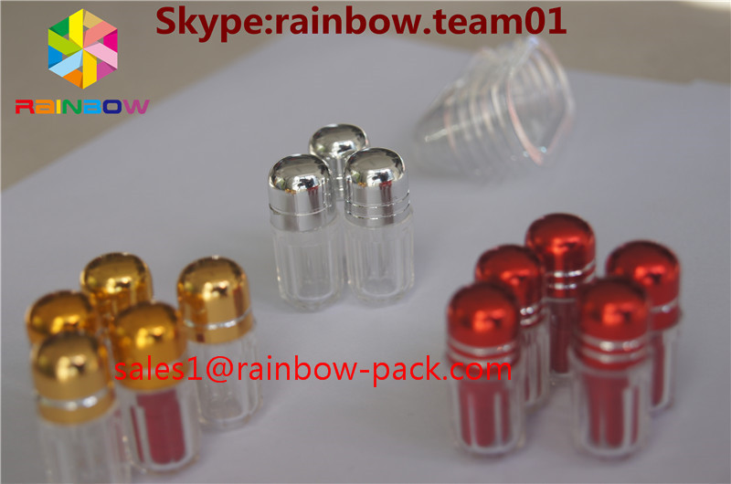 Tek Hap için Altıgen Şekil Plastik Hap Şişesi Boş Kapsül Şişe