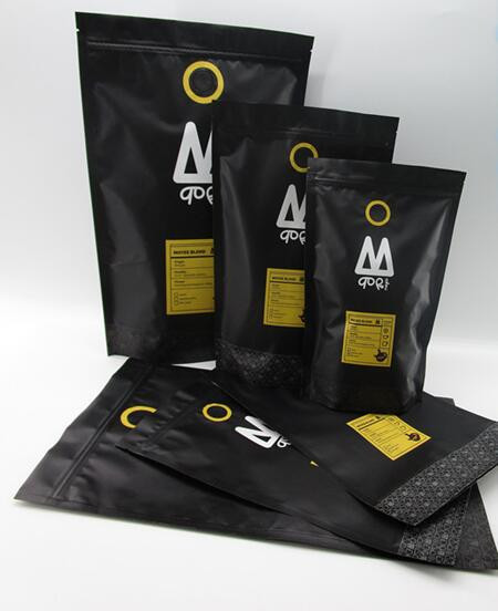 Pencere / Fermuar Doypack Ambalajlı Güvenli 16 Oz Doğal Stand Up Kılıfı