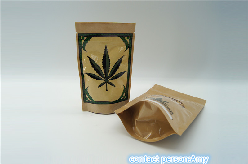 Alüminyum Folyo Kraft Kağıt Potpuri Bitkisel Tütsü / Infused Chew Sakızları Ambalaj Zip Kilit Çantaları