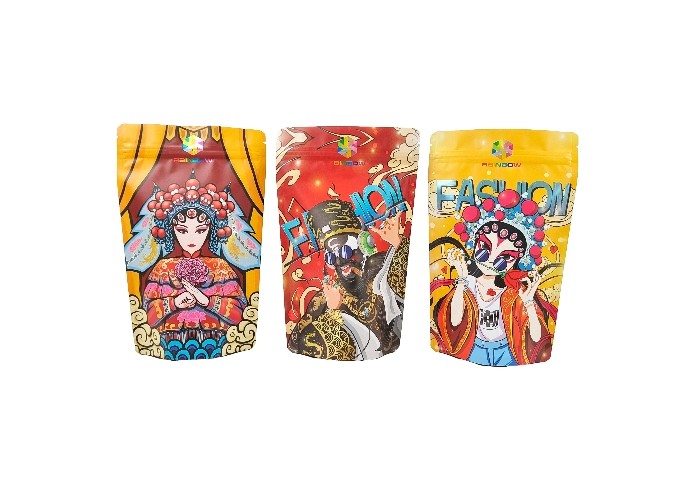 Gıda Fıstık Şekeri Fındık Tatlı Depolama Açılıp Kapanabilir Kilitli Mylar Gıda Torbaları Stand Up