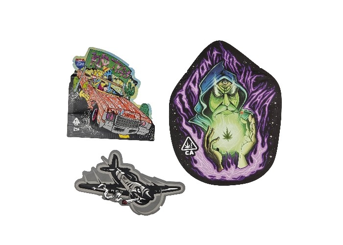 Yumuşak Dokunuşlu Plastik 3.5g Mylar Zip Kilitli Torbalar Özel Şekilli Dijital Baskı