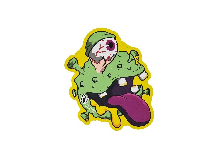 Yumuşak Dokunuş Koku Geçirmez 3.5g Kalıp Kesim Mylar Çanta Hologram Yenilebilir Ambalaj