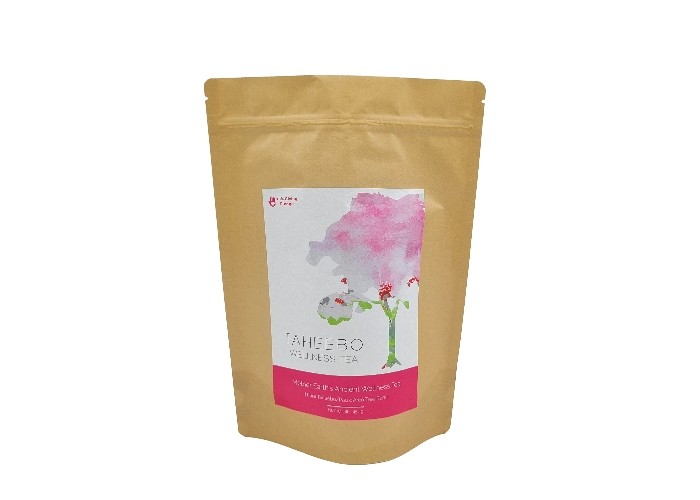 Biyobozunur Stand Up Torbalar Özel Tasarım Kraft Kağıt Kahve Paketleme Torbaları