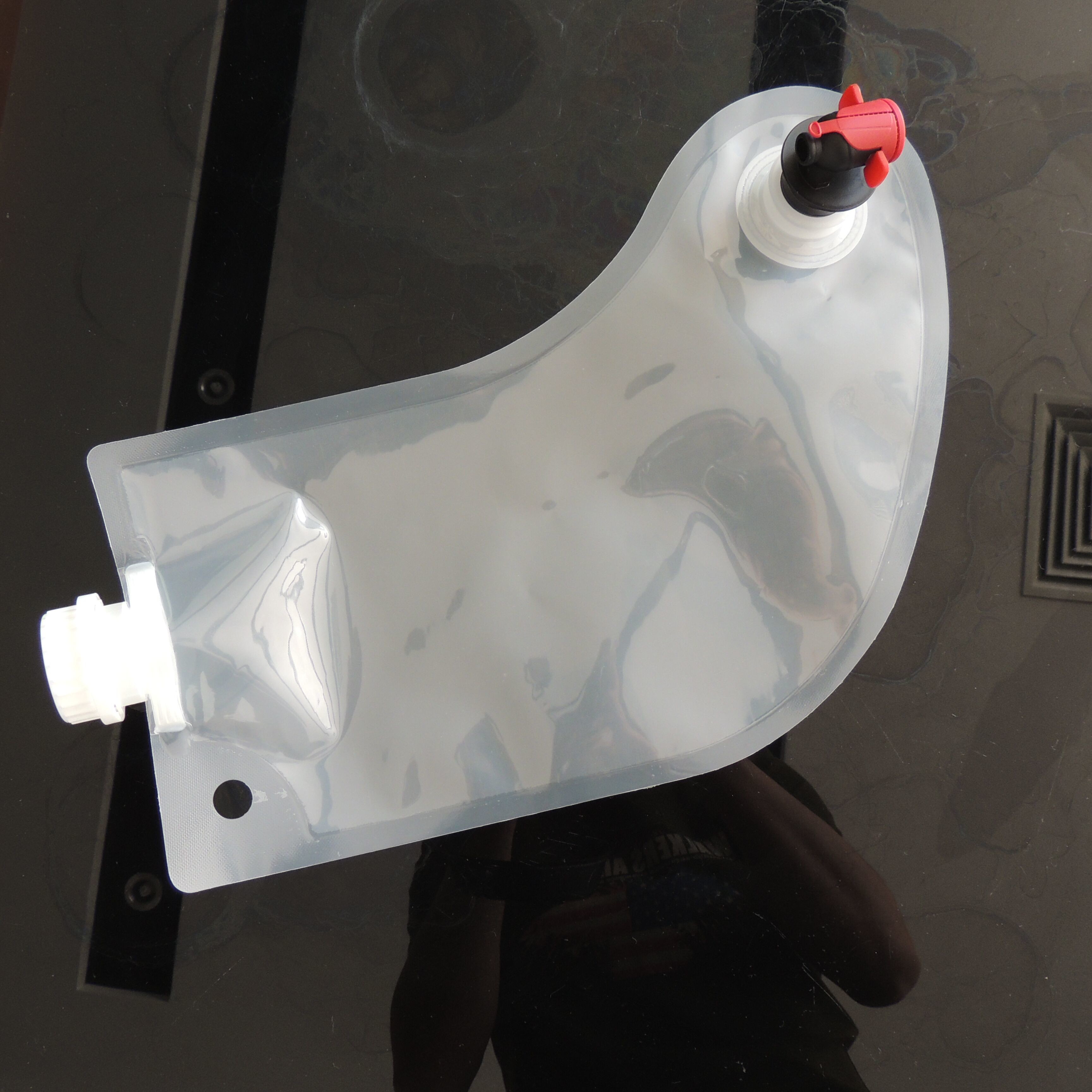 Sıcak satış yılbaşı stockings1L şarap / içecek / meyve şeffaf şarap çantası