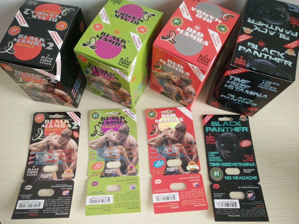 Sıcak satış Gergedan Erkek Geliştirme Hapları Ambalaj Kartı Ve 3D Etkisi ile Ekran Kutusu