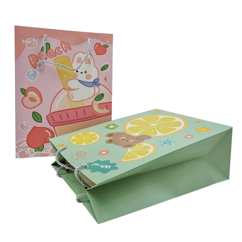 Toptan Özel Basılmış Logo Lüks Hediye Kağıt Çantası Perakende Boutique Alışveriş Kağıt Çantaları