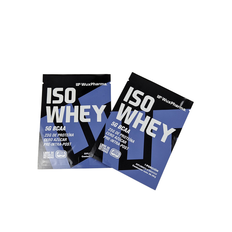 Üç taraflı mühürlenmiş folyo torbası ambalajı 10 gramlık takviyenizi saklayın Güç Örnek Paketleri