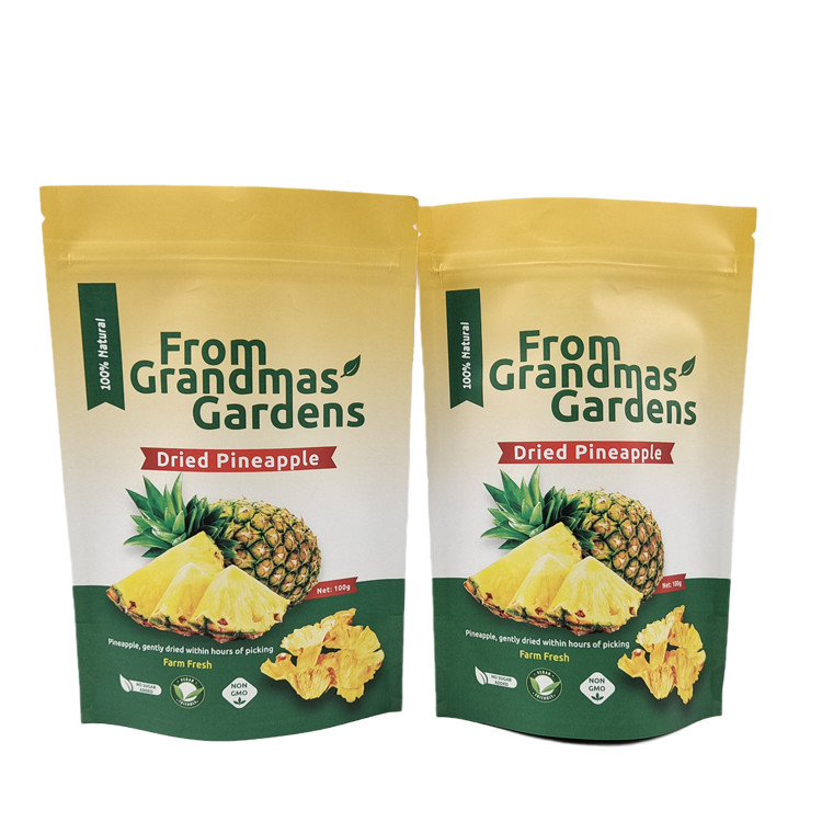 Özel Baskılı Tekrar Kullanılabilir Altın Tempel Kraft Kağıt Çantası Dijital Baskı Ekolojik Arkadaşça Mylar Çantaları