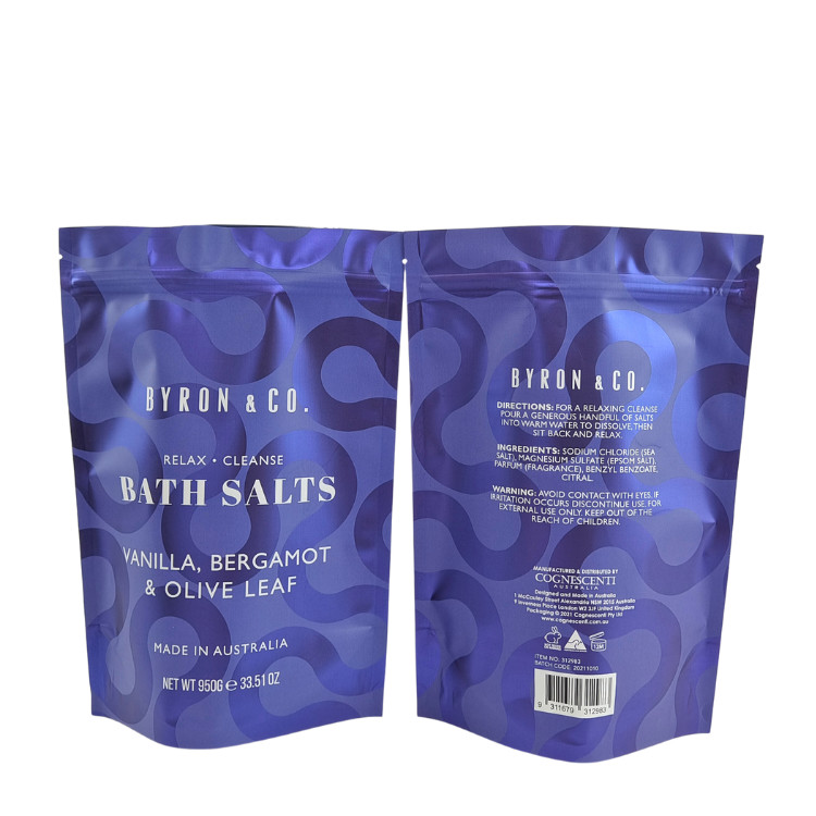 Yemek için Mylar Çantaları Kraft Kağıt Ziplock Stand Up Pocket