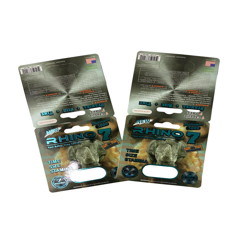 Gummy Bear Paketleme Erkek Seks Geliştirme Hapları Blister Kağıt Karton Paketleme