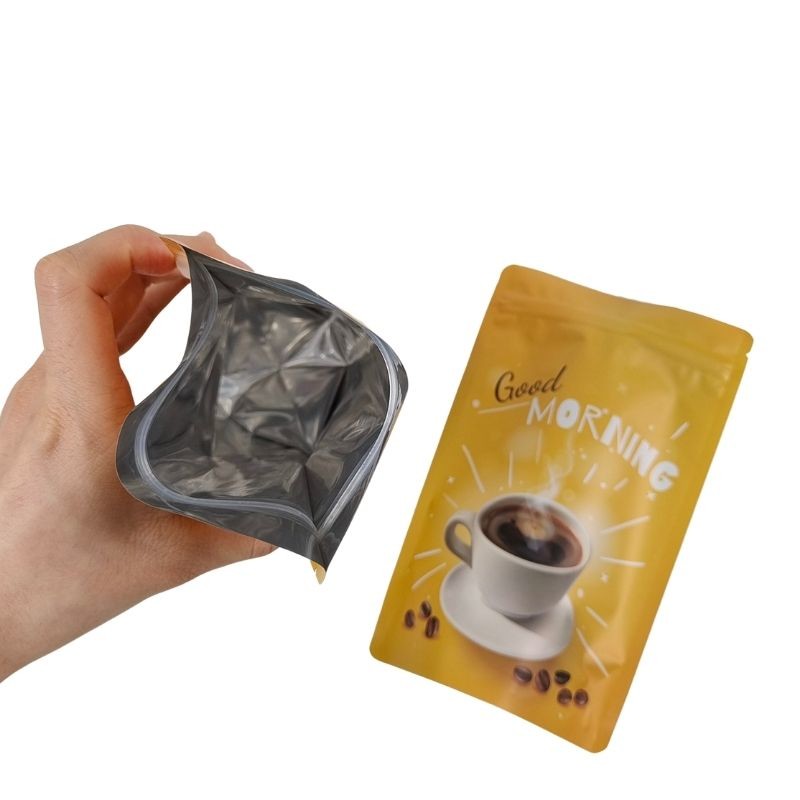 Yıkım notu ve özellikleri olan kurabiyeler için özel atıştırmalık torbası ambalajı