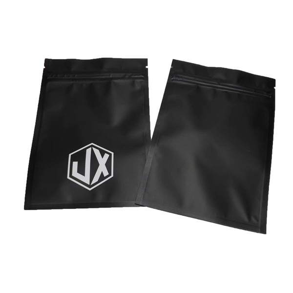 Mat Siyah Üç Yanlı Mühür Kablo USB Fermuarlı Plastik Ambalaj Çantaları