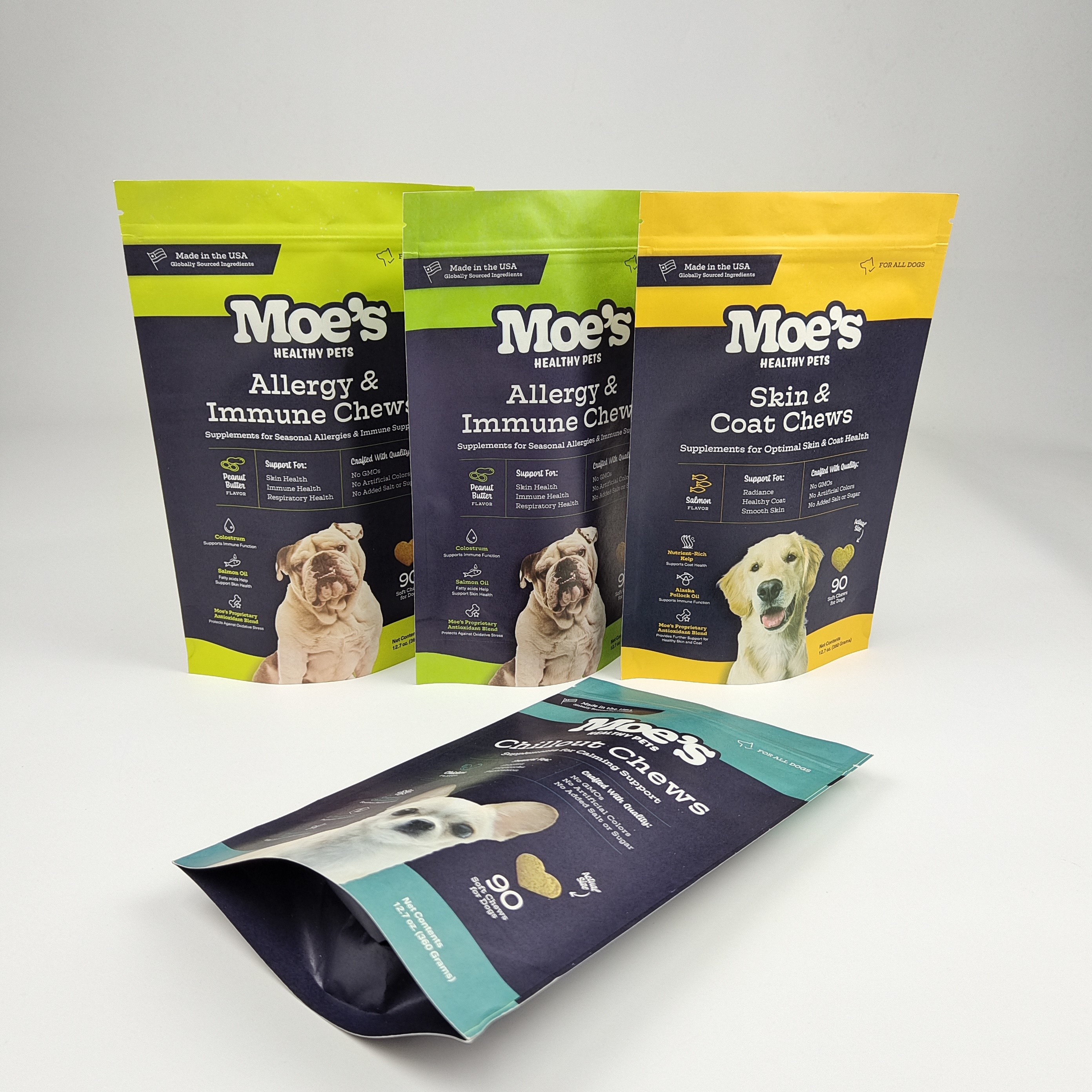 Toptan Durağan Ambalaj Özel Beyaz Doypack Kraft Kağıt Torba Gıda Fındıkları için Atıştırmalık Ambalajı