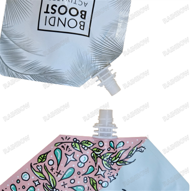Stand Up Spout Bag Packaging FDA onaylı 500 ml organik fermente bal içeceği