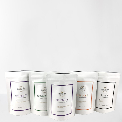 Kurutulmuş Çay Torbası Ambalajı için Özel Logo ile Yeniden Kapanabilir Ayağa Kalkan Cüppeler