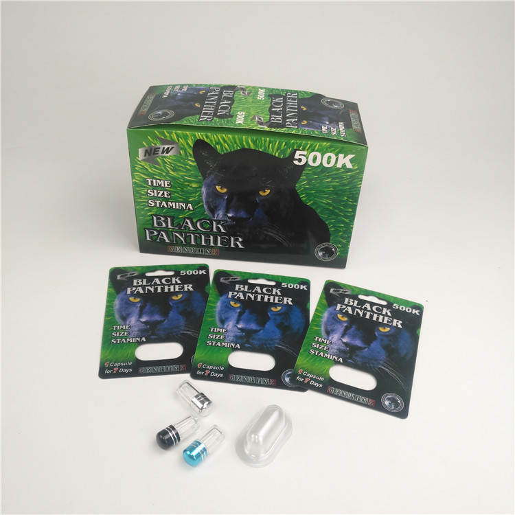 ABS Malzemesi Plastik Hap Şişeleri Rhino 12 Blister Paketleme Kart Gösterme Kutusu