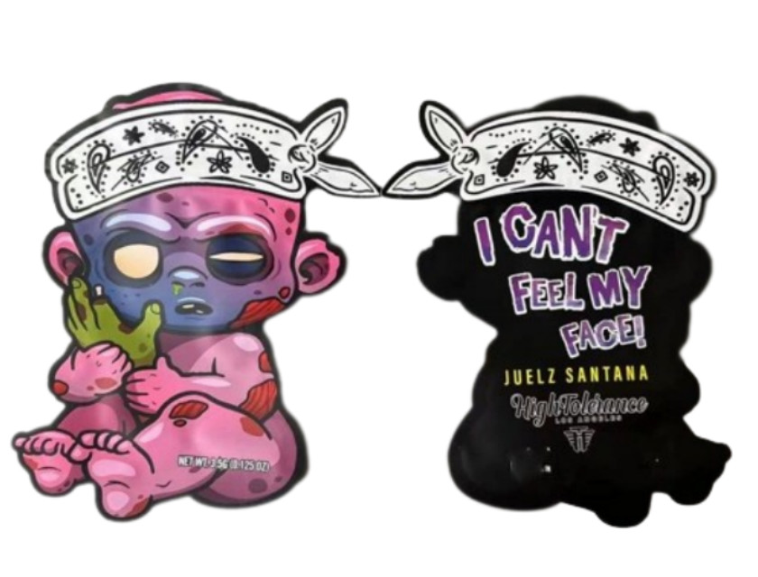 Kokusuz bitkisel tütsü ambalaj torbası k Mylar 120-180 Mikron kalınlığı