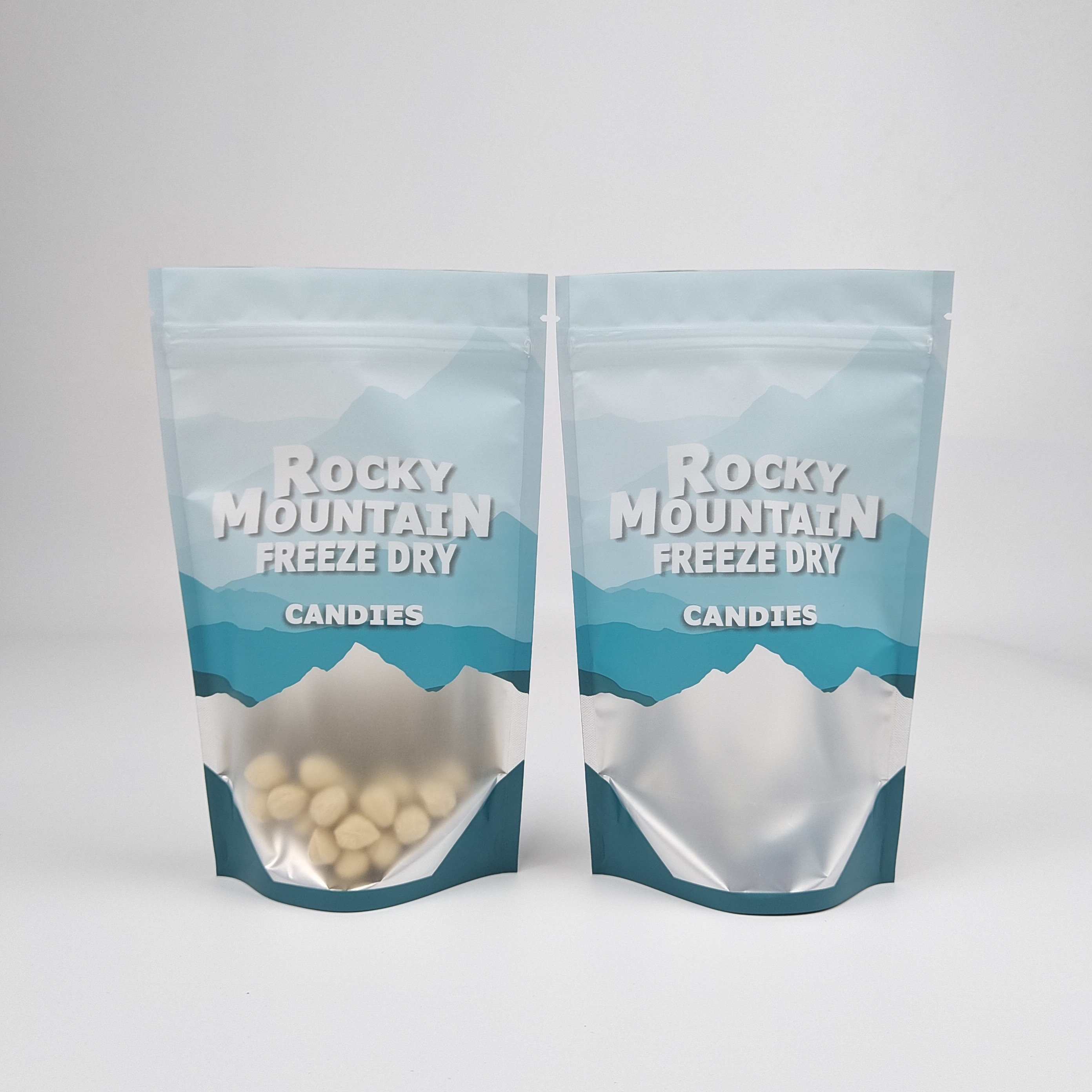 Özel basılı ısı mühürü 250g 500g Şekerlik Doypack Kokusuz Kalk Çanta Plastik ambalaj Mylar Ziplock poşetleri