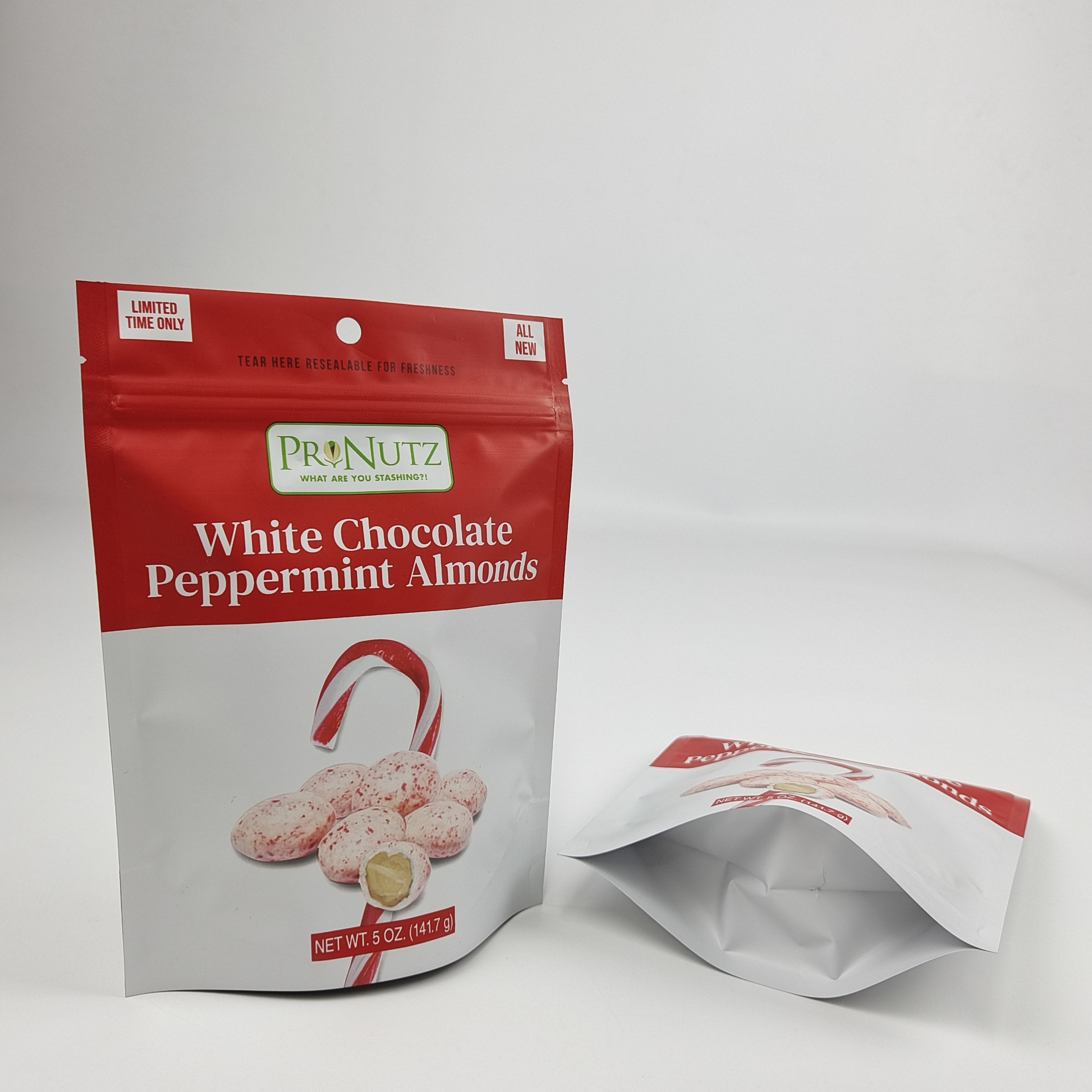 Dondurulmuş Plastik Fermuar Çantası Kokusuz Nem Kanıtlı Düşük Moq Baskı Dijital Baskı Stand Up Pocket