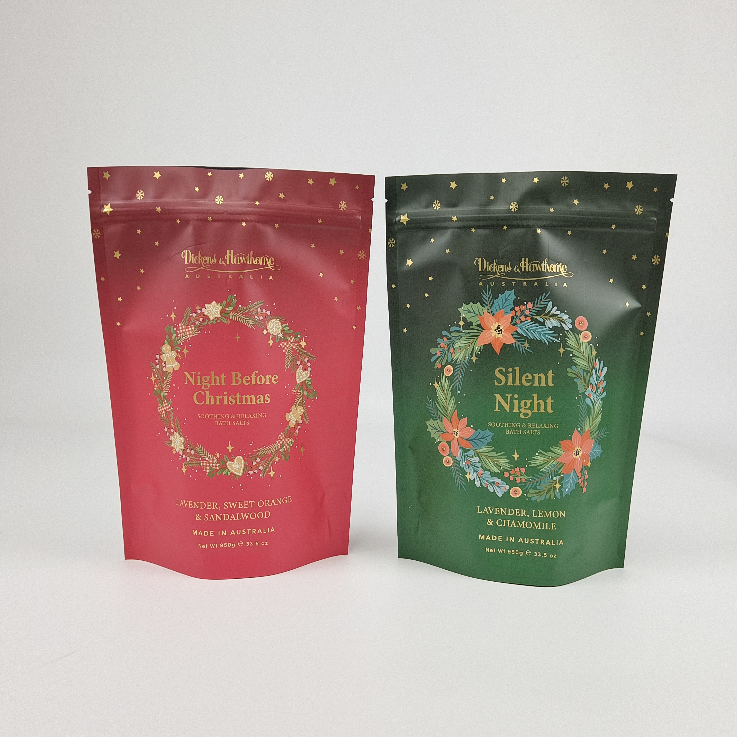 Paketleme Müşterilerin logosu için sorunsuz yapılmış alt katlanmış gusset torbaları