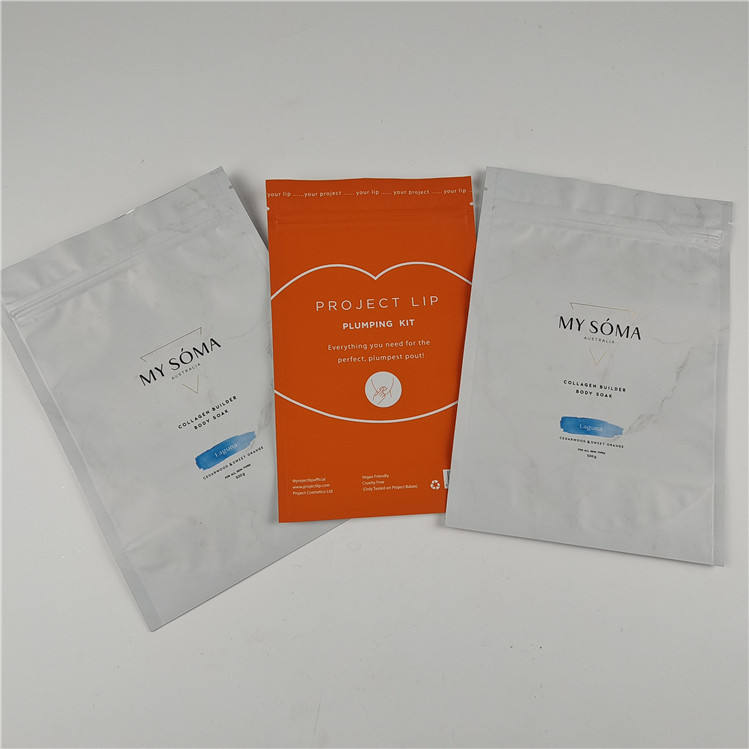 Fabrika Toptan Gıda Paketleme Malzeme Paketleme Matt Alüminyum Folyo Kalk Çanta Ziplock Doypack Çanta