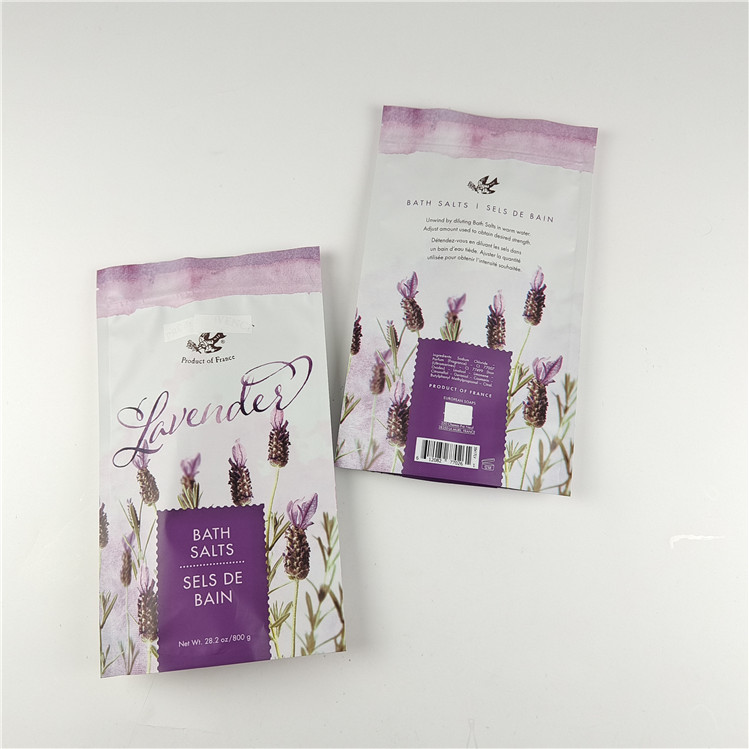 Özel Boyut ve Renkler Mümkün Paket Mat Alüminyum Folyo Banyo Tuzu Ayağa Çanta Ziplock Doypack