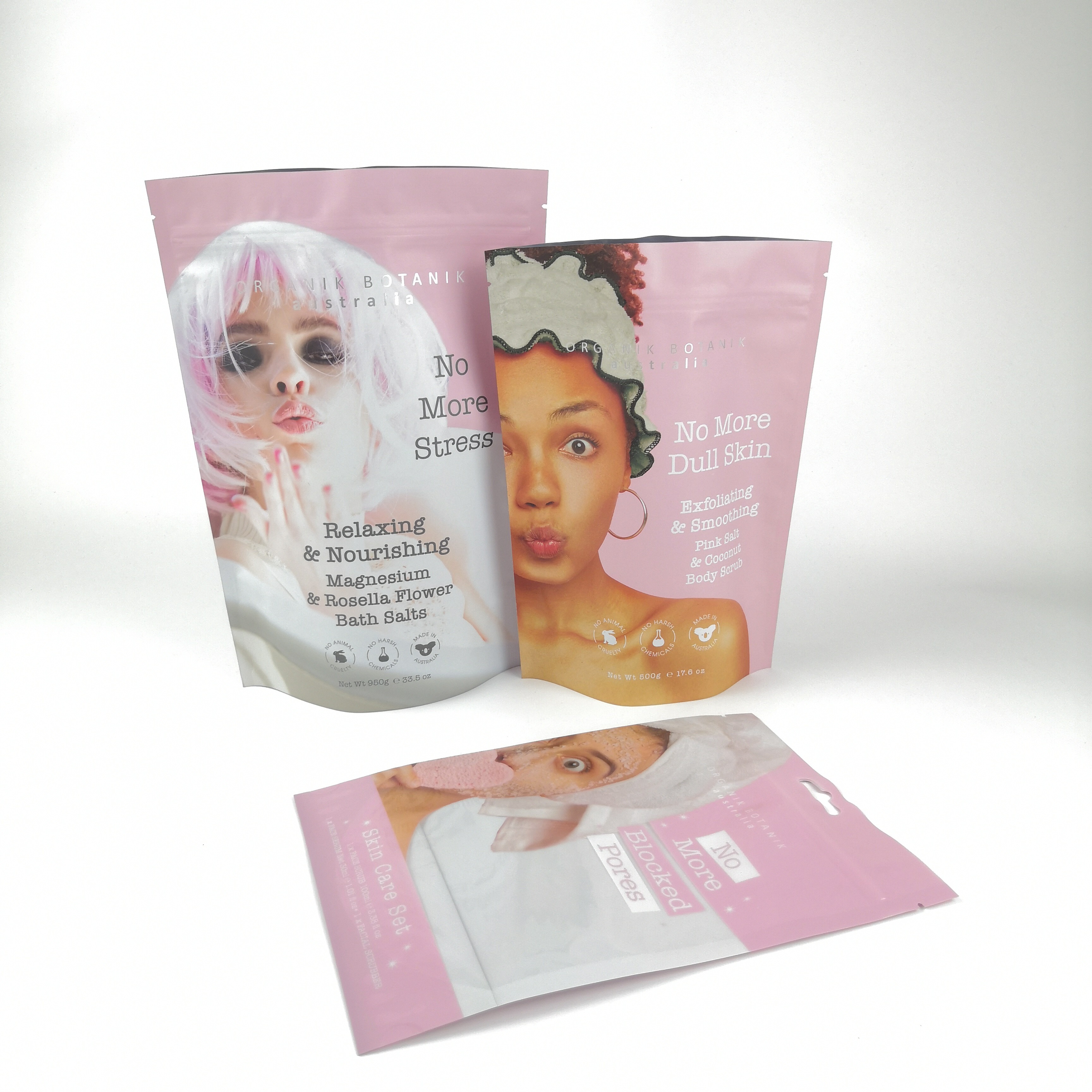 Fabrika Cutsom basılı plastik stand up çantaları logo baskı ile yeniden kilitlenebilir plastik poşetler