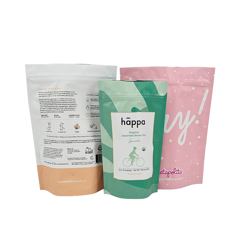 Stand Up/Doy Pack/Doy Pack/Doy Packaging Alüminyum folyo paketleme üst fermuarlı