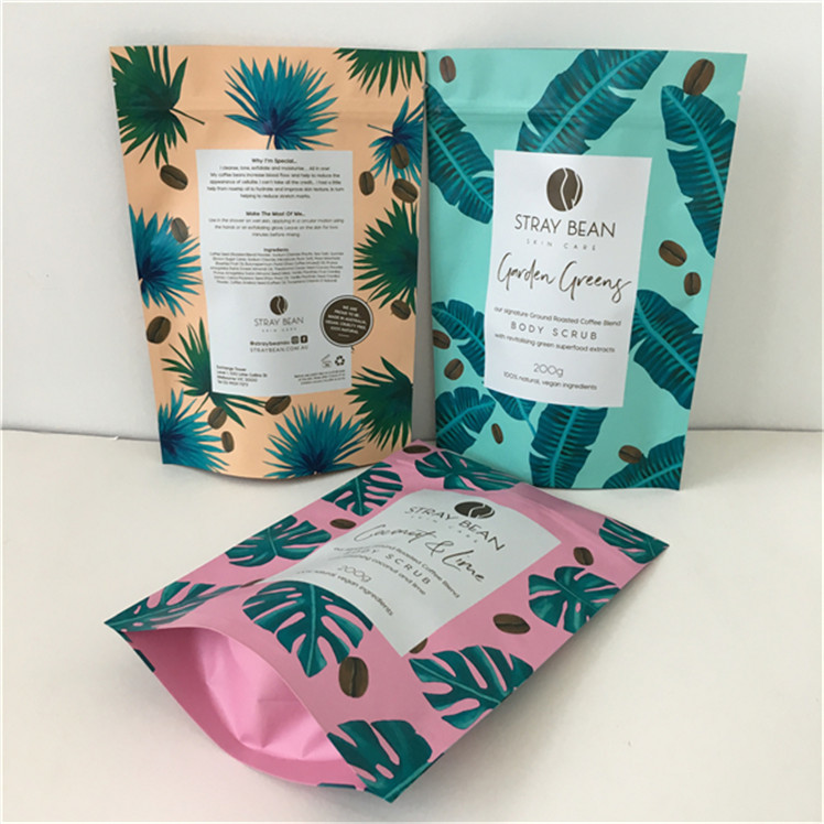 En Yeni Yeniden Kapanabilir Nem Karşıtı Laminasyonlu Alüminyum Folyolar Mylar Çuvalları Banyo Tuzu Paketleri