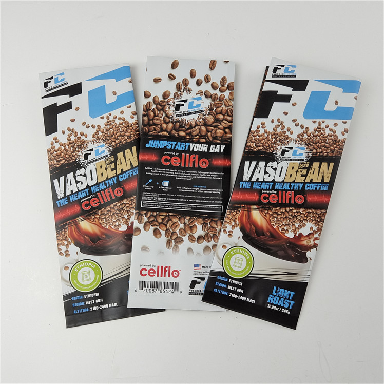 En çok satan 250G 500G 1KG için kahve çekirdeği için çevre dostu geri dönüştürülebilir paketleme torbaları