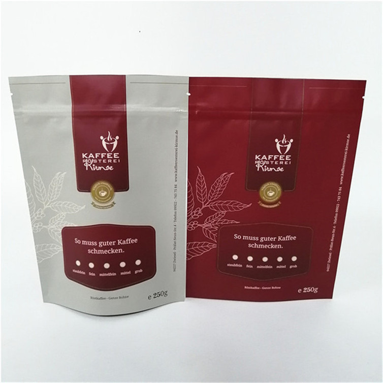 Toptan geri dönüştürülebilir dik zip kilitli ısı mühürlü plastik poşetler gıda ambalajı sızıntı geçirmez