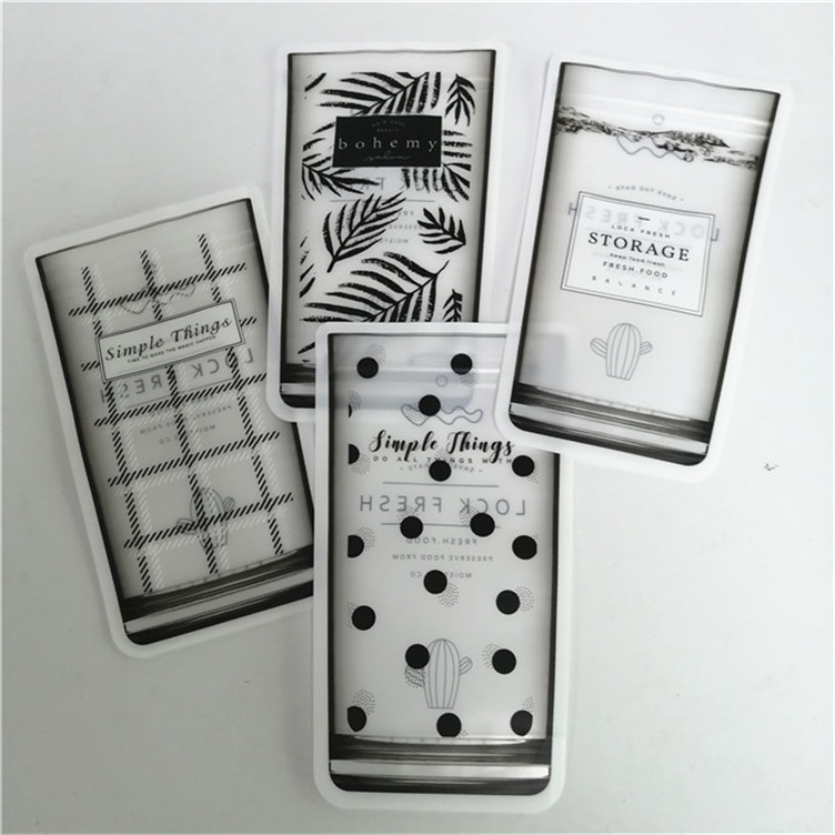 Özel Boyut ve Tasarım Gereksinimleri Fermuarlı Stand Up Pocket Matt Finish Alüminyum folyo Mylar Doypack