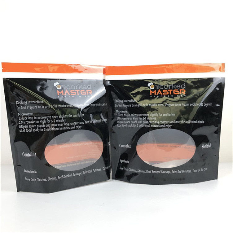 Moda Paketi Renkli Yazdırma Kokusuz Nem Dayanıklı Alüminyum PE Malzemesi Atıştırmalık Paketleme için